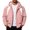 Pink, variant on Timoontee Men's Color-blocked Windproof Jacket Black XXXL