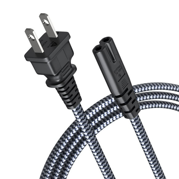 Cable de alimentación Goalfish, cable de alimentación AC de 15 pies, 7 A, 125 V, 18 AWG, 2 clavijas