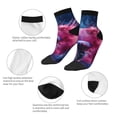 thumbnail image 5 of Fuzoiu Color Explosion Makeup Brush Print Adult Socks, Crew Moisture-wicking Socks, Unisex Cushion Crew Socks,Casual Sports Ankle Socks, 5 of 7