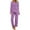 #01Purple, variant on Kiplyki Fall Home Trends Women's Pajama Printing Round Neck Short Sleeve Sleepshirt and Pants Sets Loungewear Pajamas With Pockets