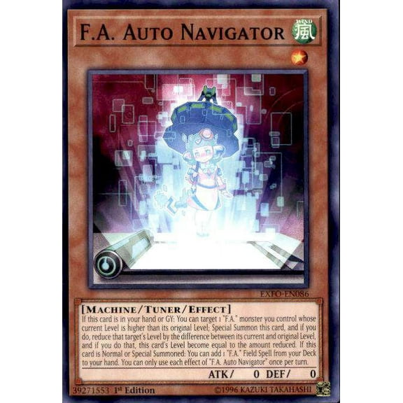 YuGiOh Extreme Force Common F.A. Auto Navigator EXFO-EN086