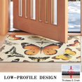 thumbnail image 3 of Beige Butterfly Moth Pattern Door Rugs,Washable Non Slip Door Mats Indoor,Decorative Door Mats,Entry Mat Indoor for Entrance,Bedroom,Kitchen,Bathroom,17"x30", 3 of 6