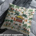 thumbnail image 2 of jejeloiu Green Tropical Coconut Fabric by the Yard 1 Yard,Hawaii Beach Holiday Home Decor Fabric by the Yard,Summer Pineapple Drinks Sewing Fabric For Girls Boys,Super Cozy Room Decor, 2 of 6