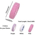 thumbnail image 2 of SEIWEI 1 Roll Lace Tape, Self-Adhesive Fabric Cotton Lace Trim with Floral Pattern for DIY Crafts, Scrapbooking, Home Decor (Pink), 2 of 5