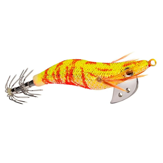Anzuelos para calamares, señuelos de pesca de agua salada, anzuelos, señuelos artificiales, portátiles Estilo C