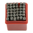 thumbnail image 2 of US 36 Piece 1/4" Steel Letter & Number Stamping Set Metal Stamp Alphabet Numeral, 2 of 10