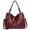Burgundy, variant on Women Soft Leather Tassel Luxury Handbags Women Bags Designer Handbags High Quality Ladies Crossbody Hand Tote Bag Women Handbag