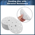 thumbnail image 3 of Discos de Lija Unique Bargains, 5.91" 15 Agujeros 320 Grano para Reparación Automotriz, Papel de Lija Redondo con Gancho y Bucle de Óxido de Aluminio Blanco, 50 Pcs, 3 of 7