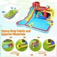 thumbnail image 4 of Veeboto Inflatable Water Slide, 12-in-1 Inflatable Bounce House & Water Slide Combination with Splash Pool, Climbing Wall, Water Gun, Basketball Hoop, Ball Shooting, Football Gate, 4 of 7