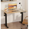 thumbnail image 1 of Sobaniilo Electric Height Adjustable Standing Desk W/ Memory Controller, 63" x 24" Finish, Black Frame/Oak Top, 1 of 6