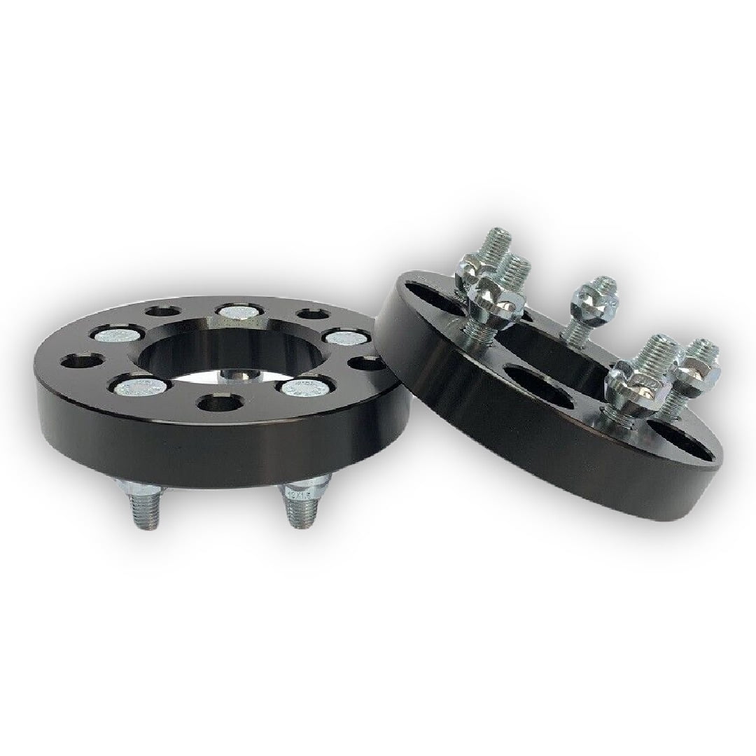 2pc 25mm (1") Black Wheel Adapters 5x114.3 to 5x100 (Hub to Wheel) 12x1