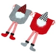 thumbnail image 2 of Mochila para regalos de Navidad, bolsa con cordón, pelusa suave, dulces, aperitivos, regalos, bolsas, 2 uds., 2 of 14