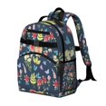 thumbnail image 3 of Floral and Leopard Print Student Backpack Adjustable Shoulder Straps Chest Strap Lightweight Durable Bookbag for Student and Students, 3 of 3