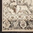 thumbnail image 4 of Superior Huck Oriental Medallion Vintage Indoor Runner Rug, Slate, 2'7" x 8', 4 of 4