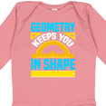thumbnail image 4 of Inktastic Geometry Math Geek Funny School Boys or Girls Long Sleeve Baby Bodysuit, 4 of 5