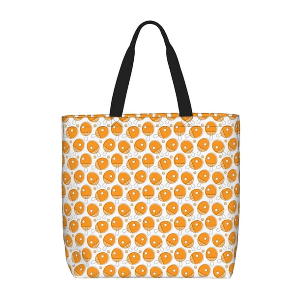 Easygdp Ping-Pong Table Tennis Racket Bolsa Tote para Mujer, Bolso de Hombro para Trabajo, Playa, Viajes, Compras y Supermercado