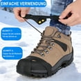 thumbnail image 5 of Ice Snow Cleats for Shoes Boots,Walk Traction Cleats Rubber Crampons Anti Slip Winter Ice Cleat Slip-on Stretch Footwear for Women Men Kids 10-Stud, 5 of 13