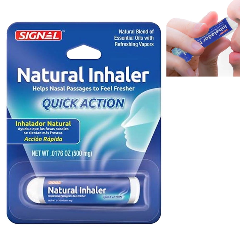 Nasal Inhaler Aromatherapy Enhances Breathing Natural Remedy Menthol