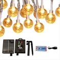 thumbnail image 1 of Guirnaldas de Luces Solares de 39.3 Pies, 100 LED con Luces Solares Impermeables IP65 para Jardín, Patio, Porche, Árbol, Decoración de Fiesta, 1 of 7