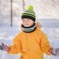 thumbnail image 4 of Gorro de invierno para niños, bufanda de invierno, juego de guantes, rayas cálidas, gorro de punto, bufanda, guantes, juego de bufanda de invierno para niñas de 3 a 7 años, 4 of 4