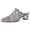 Silver, variant on Women's Shoes Mules Low Heel Block, Closed Toe, Silver, 9.5