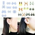 thumbnail image 2 of Silicone Earring Mold Keychain Resin Mold Epoxy Resin Casting Molds for Craft DIY Charms Pendant Earring Jewelry Making, 2 of 19