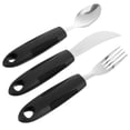 thumbnail image 3 of 3pcs Convenient Adaptive Utensils Tremble Proof Utensils Elderly Tableware Utensils, 3 of 4