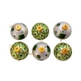 thumbnail image 6 of Kurt Adler 80MM Silver and Light Green St. Patrick Glass Ball Ornaments, 6 Piece Box, 6 of 8
