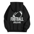 thumbnail image 4 of Hoodies for Men Casual Football Game Theme Print Loose Pullover Long Sleeve Hooded Sweatshirt Comfortable Warm Fall Winter Daily Wear Sweatshirts for Men Black L, 4 of 5