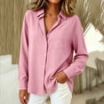 thumbnail image 4 of NominalSnugWomens Button down Shirts Cotton Dress Shirt Long Sleeve Collared Office Work Blouses Tops, 4 of 8