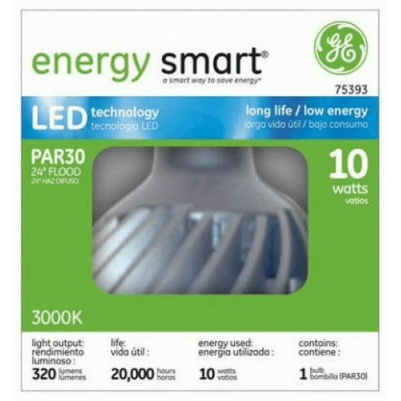 G E Lighting 75393 10-Watt Par 30 LED Bulb - Quantity 1
