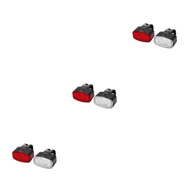 Wosthever 2 luces para bicicleta, lámpara para manillar, suministros para ciclismo, recargable, tira de instalación práctica, equipo para Type1 NO1