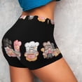 thumbnail image 5 of Yiaed Baker Gnome Print Women's Athletic Shorts Running Shorts Sporty Short High Waisted Elastic Workout Shorts for Yoga Gym Running & Sports -Medium, 5 of 8