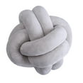 thumbnail image 1 of Cojín decorativo de nudo estilo nórdico, cojín lumbar, cojín de felpa para decoración del hogar Gris 2-18cm, 1 of 9