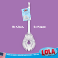 thumbnail image 6 of LOLA Toilet Bowl Brush W/ Curved Head, Durable Poly Fiber Bristles - 1 Count, 6 of 6