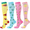 4 Pairs Fruit Pattern, variant on NICELF Compression Socks for Women & Men, 20-30 mmHg Knee High Stockings, 4 Pairs Support Circulation Socks for Nurse, Travel, Athletic, Cycling