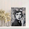 thumbnail image 2 of Qisvanset Retro Woman With Goggles Art Canvas Print 15.75x11.81 Inches, 2 of 8