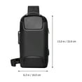 thumbnail image 2 of Toyandona Crossbody Sling Bag for Men Business 1Pack 12.97X6.29X3.73in, 2 of 9