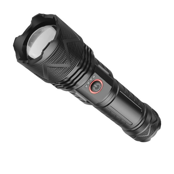 Soidarity Linterna Antorcha Lámparas Iluminación Super XHP70 Camping Power BankLantern Telescópico Zoomed Aire libre Caza Pesca Estufas de camping Sin batería