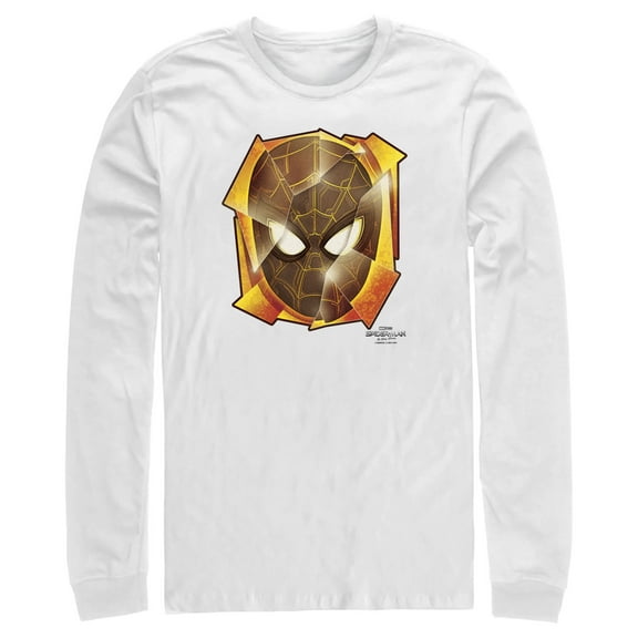 Men's Marvel Spider-Man: No Way Home Golden Mask  Long Sleeve Shirt White X Large