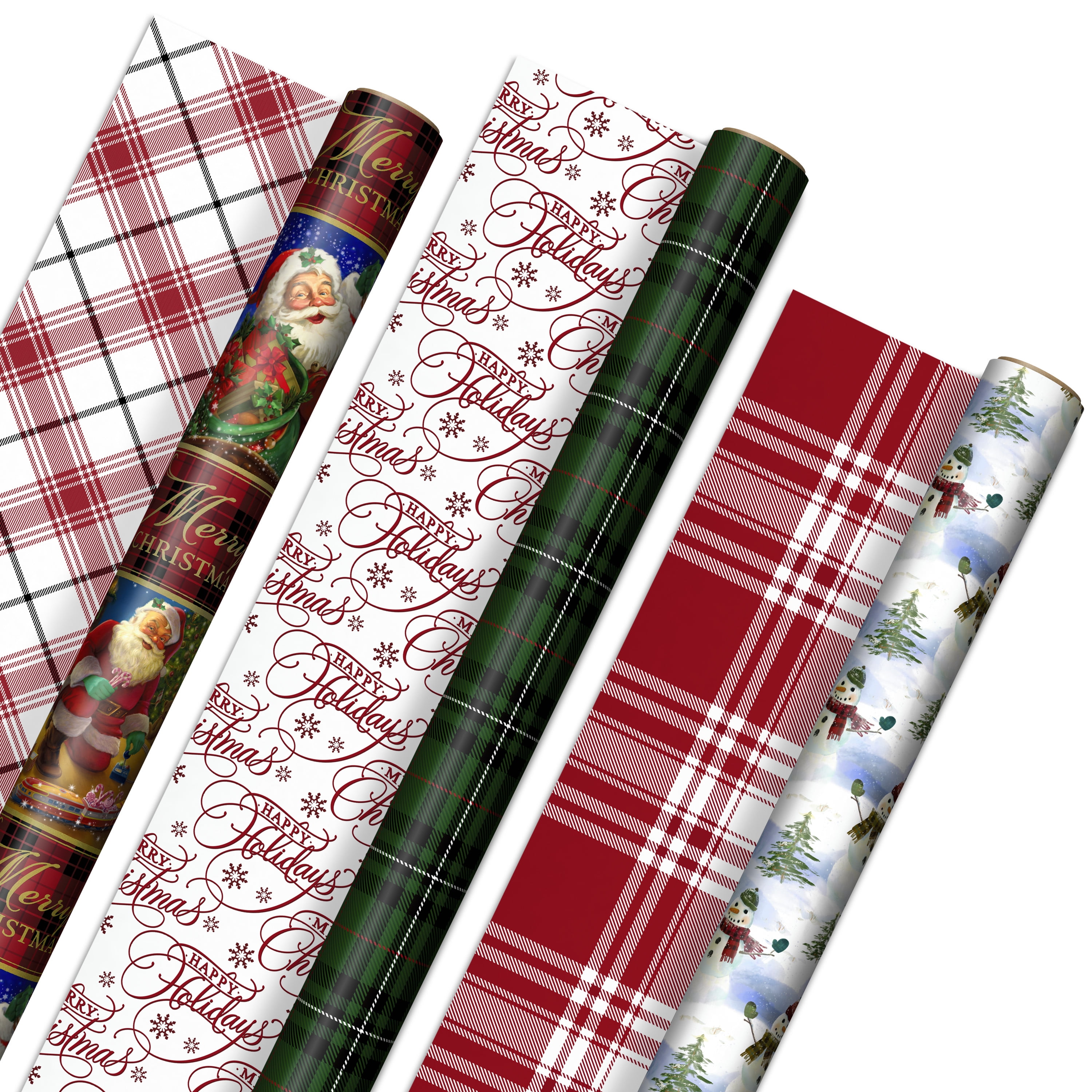 6 Hallmark Christmas Present Gift Wrapping Paper 2 x 3mtr Assorted Designs 