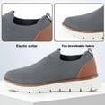 thumbnail image 4 of LILYCHAN Mens Casual Canvas Loafers Shoes Oxfords Shoes Knit Dress Shoes Comfortable Slip-on Shoes, 4 of 7