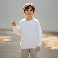 thumbnail image 3 of Sweatshirt Boy Long Sleeve White Sweatshirt Kids Crewneck Pullover Tops Fall Winter Clothes Little Boy Clothes 3-4 Years Boys Girls Fashion, 3 of 4