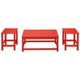 thumbnail image 4 of Polytrends  Laguna Hdpe All Weather Outdoor Patio Coffee And Side Tables (3-Piece Set) Red, 4 of 5
