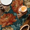 thumbnail image 3 of Vintage Floral Table Runner 120 Inches, Boho Red White Floral Leaves Country Vintage Bed Runner Dresser Scarves Tabletop for Indoor Outdoor Parties/Ceremony/Banquet, 13"x 120", 3 of 8