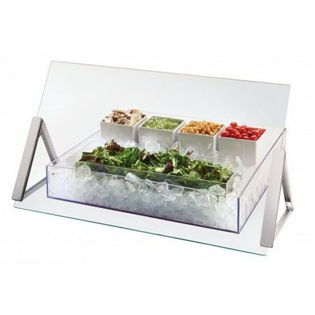 Sneeze Guard - Cal Mil 3478-3-39 30 x 18 in. Portable Sneeze Guard - Silver