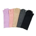 thumbnail image 4 of Destyer Comfortable Fingerless Gloves For Sports Cycling And Arthritis Relief Fingerless Compression Gloves Light Pink XL, 4 of 6