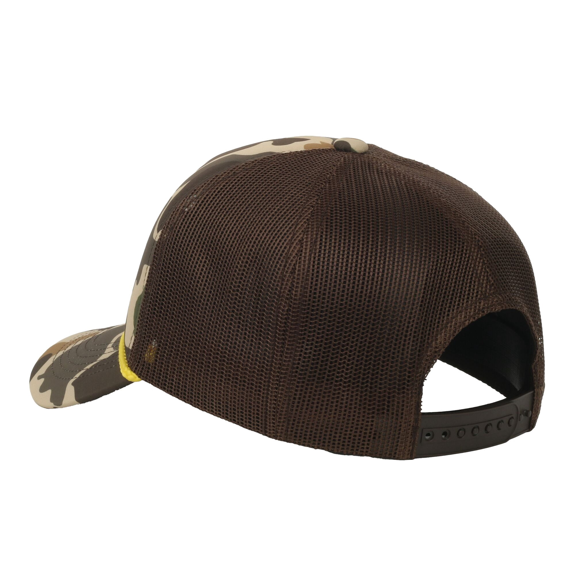 Outdoor Cap Woodland Camo 5-Panel Cap – Foam Front, Pre-Curved Visor, Snapback, One Size