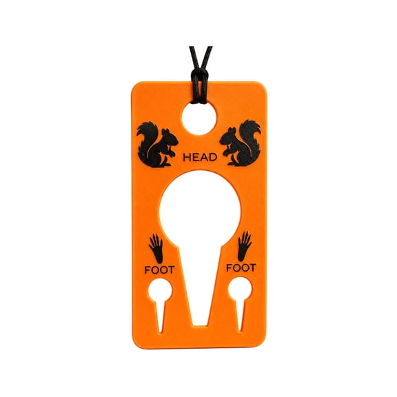Squirrel Skinning Tool for Small Game, Hands-Free Cleaning Hunting Accessory, Portable Orange Game Processing Holder for Outdoor Hunting, Trapping & Field Dressing