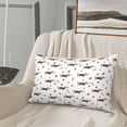 thumbnail image 5 of Uemuo Dachshund Dog Print Throw Pillow Case – Cozy & Soft Cushion Cover, Hypoallergenic Pillow Case for Sleeping, Perfect for Women with Envelope Closure-14"x20", 5 of 6